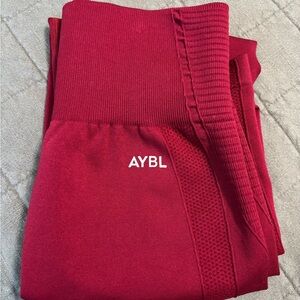 AYBL Deep Red Active Leggings